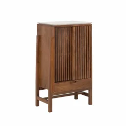 Armoire<Made in Meubles Armoire en bois d'acacia et terrazzo Kaelis