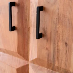 Armoire<Made in Meubles Armoire en bois d'acacia et métal Ava