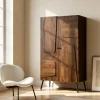 Armoire<Made in Meubles Armoire en bois de manguier Gavin