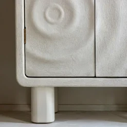 Armoire|Meuble De Rangement<Made in Meubles Armoire en bois effet béton blanc Danaé