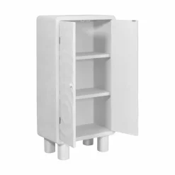 Armoire|Meuble De Rangement<Made in Meubles Armoire en bois effet béton blanc Danaé