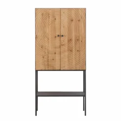 Armoire<Made in Meubles Armoire en pin et métal Rondin