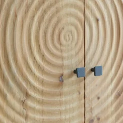 Armoire<Made in Meubles Armoire en pin et métal Rondin