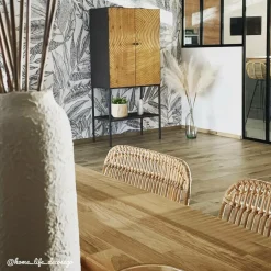 Armoire<Made in Meubles Armoire en pin et métal Rondin