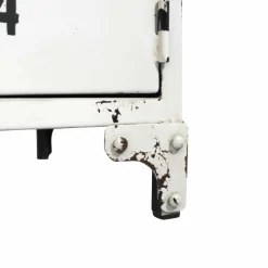 Banc<Made in Meubles Banc avec rangement en métal blanc Félicie