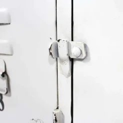 Banc<Made in Meubles Banc avec rangement en métal blanc Félicie