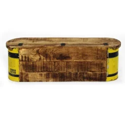 Banc<Made in Meubles Banc coffre en bois et métal recyclé Victorine