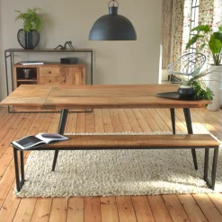 Banc<Made in Meubles Banc en bois de manguier Charlotte