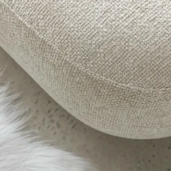 Banc<Made in Meubles Banc en tissu écru Lola