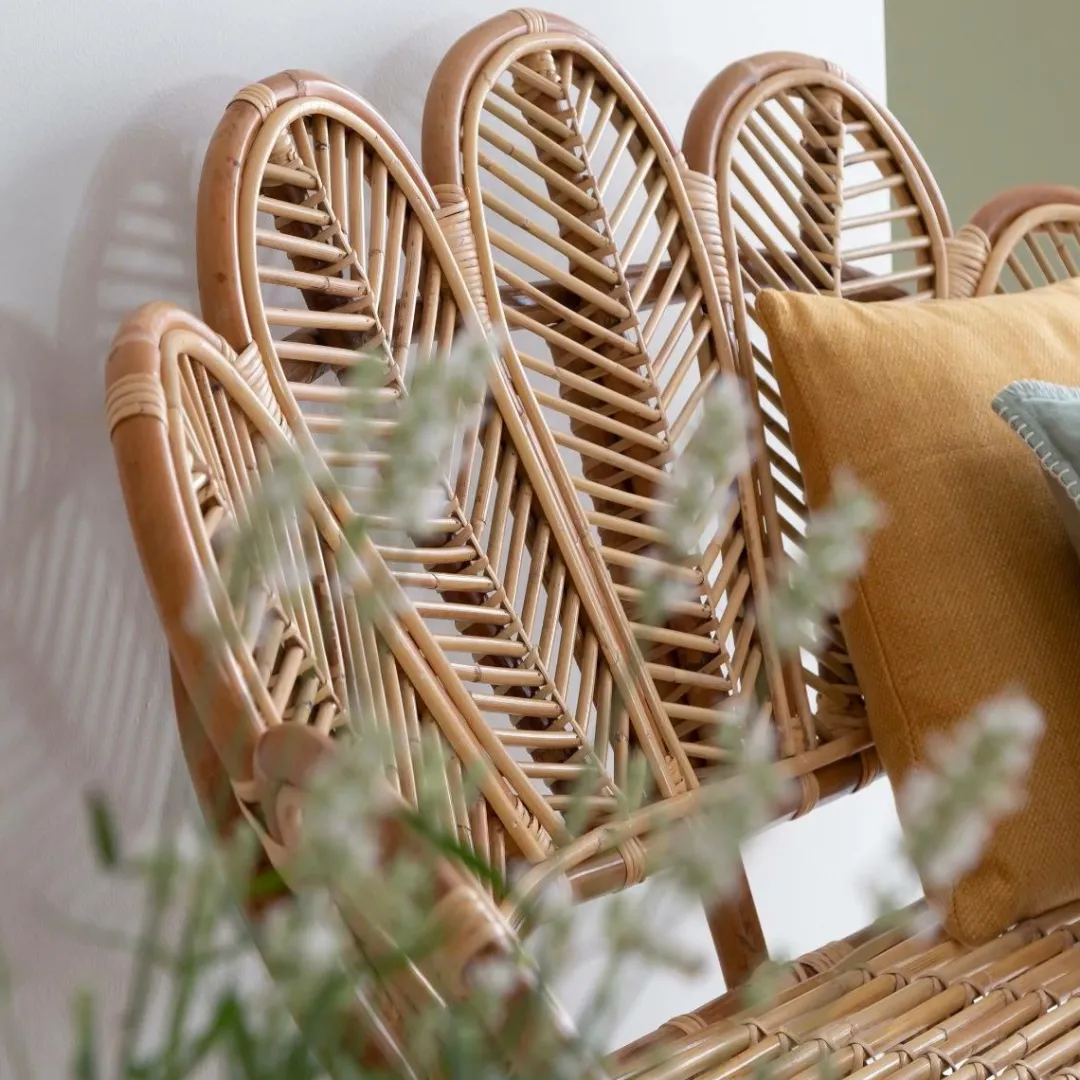 Chaise De Jardin<Made in Meubles Banquette fleur de jardin en rotin Rattan