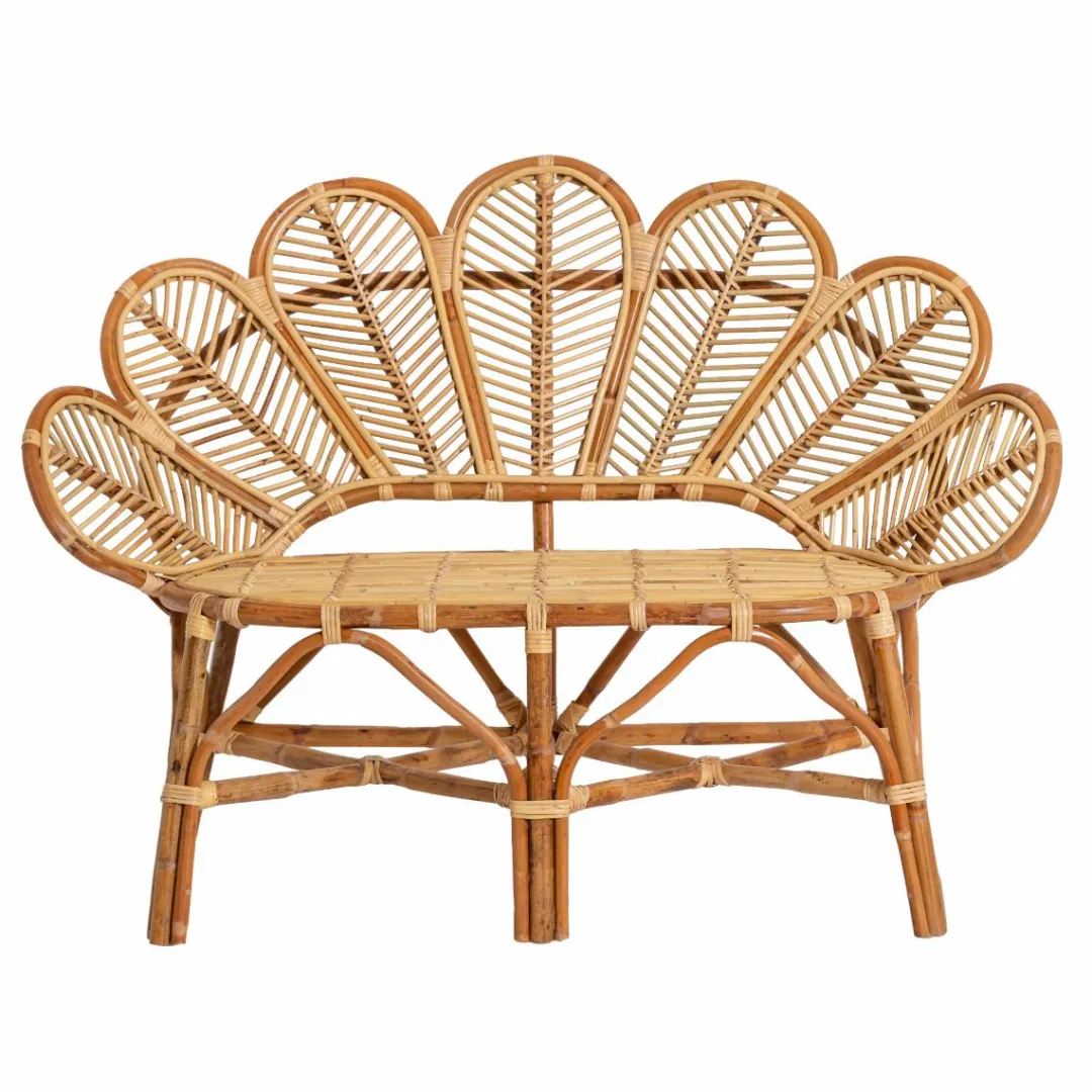 Chaise De Jardin<Made in Meubles Banquette fleur de jardin en rotin Rattan