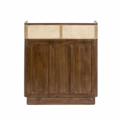 Meuble Bar<Made in Meubles Bar en bois de manguier et cannage Remick