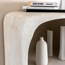 Bibliothèque|Etagère<Made in Meubles Bibliothèque en bois effet béton blanc Danaé