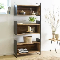 Bibliothèque<Made in Meubles Bibliothèque en bois recyclé 90 cm Blaise