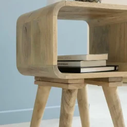 Bout De Canapé & Sellette<Made in Meubles Bout de canapé avec niche en bois de manguier Maëva