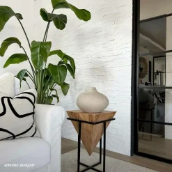 Bout De Canapé & Sellette<Made in Meubles Bout de canapé en bois d'acacia et métal Roméo