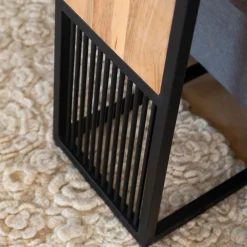 Bout De Canapé & Sellette<Made in Meubles Bout de canapé en bois d'acacia et métal Mattia