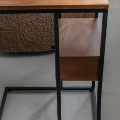 Bout De Canapé & Sellette<Made in Meubles Bout de canapé en bois de manguier et métal Harald