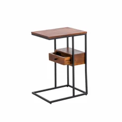 Bout De Canapé & Sellette<Made in Meubles Bout de canapé en bois de manguier et métal Harald