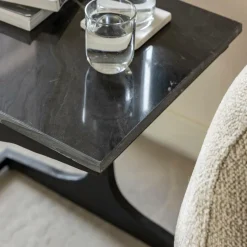 Bout De Canapé & Sellette<Made in Meubles Bout de canapé en marbre et métal Felicia