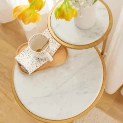 Bout De Canapé & Sellette<Made in Meubles Bout de canapé en marbre Rosita