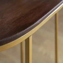 Bout De Canapé & Sellette<Made in Meubles Bout de canapé en métal et bois de manguier Léon