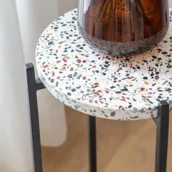 Bout De Canapé & Sellette<Made in Meubles Bout de canapé en terrazzo et métal Paulus