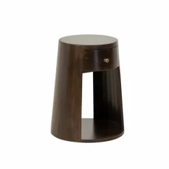 Bout De Canapé & Sellette|Chevet<Made in Meubles Bout de canapé rond en bois de manguier Isao