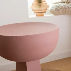 Bout De Canapé & Sellette<Made in Meubles Bout de canapé rose Marguerite