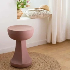 Bout De Canapé & Sellette<Made in Meubles Bout de canapé rose Marguerite