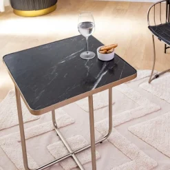 Bout De Canapé & Sellette<Made in Meubles Bout de canape en marbre et métal Charlize