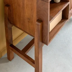 Buffet|Meuble Sous Vasque<Made in Meubles Buffet 2 portes en bois d'acacia et terrazzo Kaelis