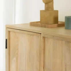 Buffet<Made in Meubles Buffet 3 portes en bois de manguier Nova