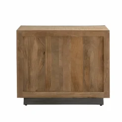 Buffet<Made in Meubles Buffet 2 portes en bois de manguier et métal Isil