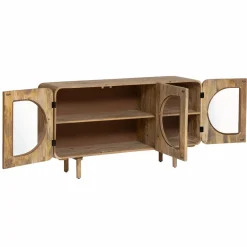 Buffet<Made in Meubles Buffet 3 portes en bois de manguier Nova