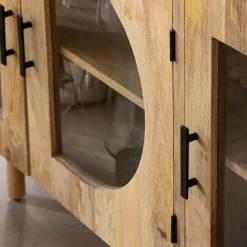 Buffet<Made in Meubles Buffet 3 portes en bois de manguier Nova
