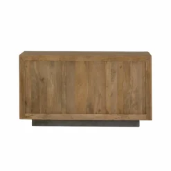 Buffet<Made in Meubles Buffet 3 portes en bois de manguier et métal Isil