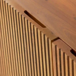 Buffet<Made in Meubles Buffet arrondi en bois de manguier Lise