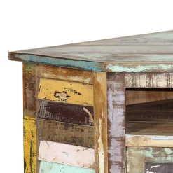 Buffet<Made in Meubles Buffet d'angle en bois coloré Ethnik