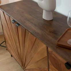 Buffet<Made in Meubles Buffet en bois d'acacia Elvira