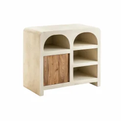 Buffet<Made in Meubles Buffet en bois d'acacia et bois effet béton Dalva