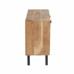 Buffet<Made in Meubles Buffet en bois d'acacia et pierre Côme