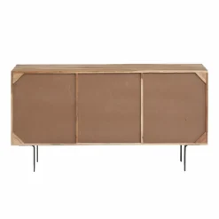 Buffet<Made in Meubles Buffet en bois d'acacia et pierre Côme