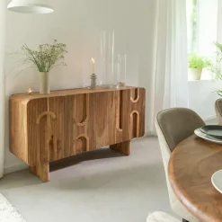 Buffet|Meuble Sous Vasque<Made in Meubles Buffet en bois d'acacia foncé Tilio