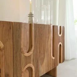 Buffet|Meuble Sous Vasque<Made in Meubles Buffet en bois d'acacia foncé Tilio