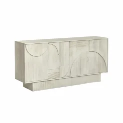 Buffet<Made in Meubles Buffet en bois de manguier blanchi Miliam