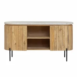 Buffet|Meuble Sous Vasque<Made in Meubles Buffet en bois de manguier et terrazzo Lou