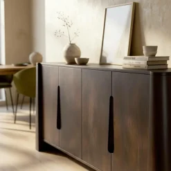 Buffet<Made in Meubles Buffet en bois de manguier foncé Liriel