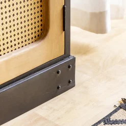 Buffet<Made in Meubles Buffet en bois de manguier et cannage Ezra