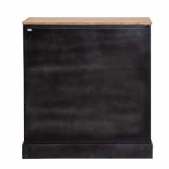 Buffet<Made in Meubles Buffet en bois de manguier et cannage Ezra